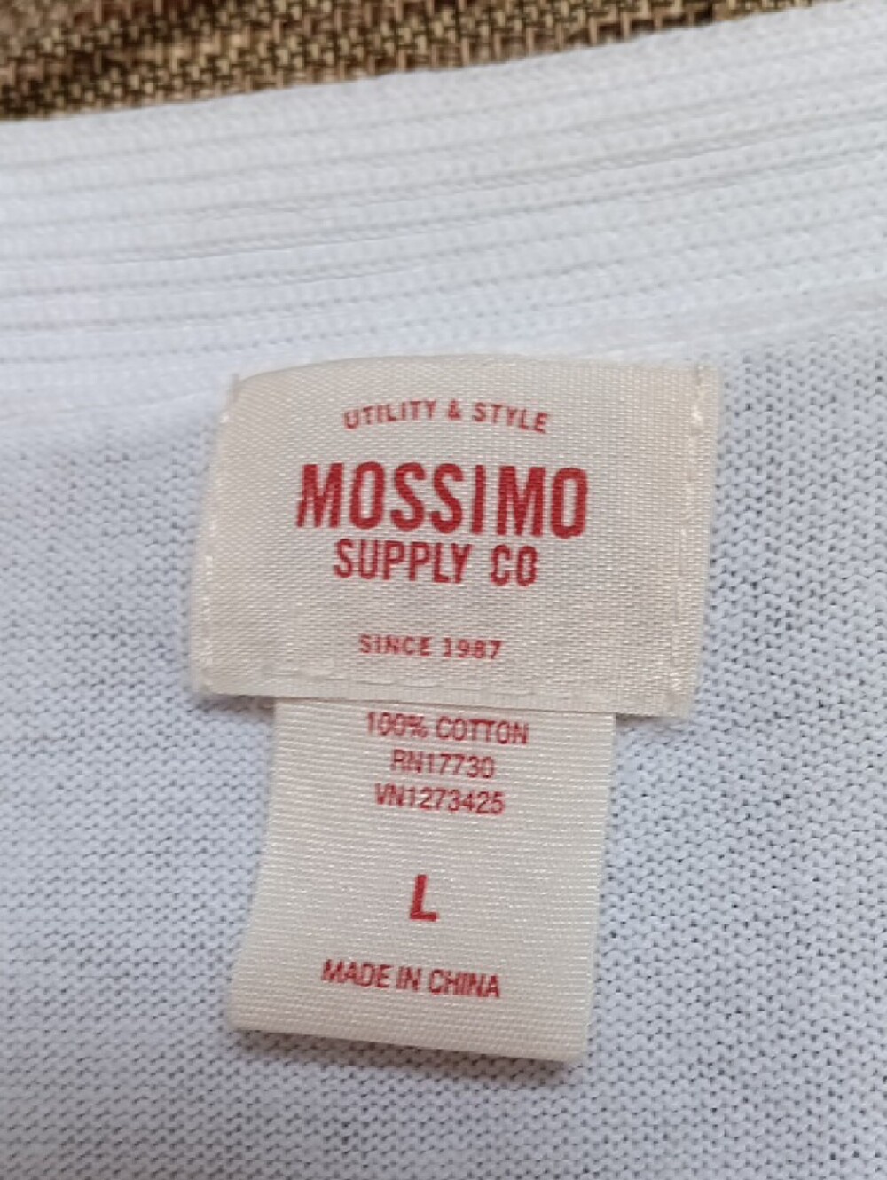 Mossimo Supply Co. White Lightweight Pocket Cotton Cardigan Sweater - Picture 2 of 3